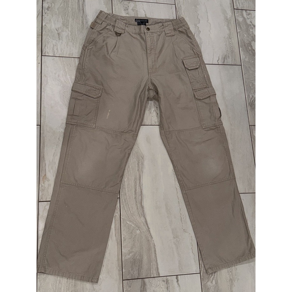 511 tactical Taclite Pro Pants Men 34x32.5 Ripstop Cargo Double Knee Stone 7451